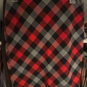 The Limited Red and Black Checkered Pencil Skirt